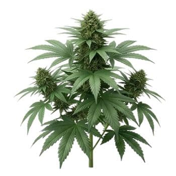 Bild einer Indica Cannabispflanze