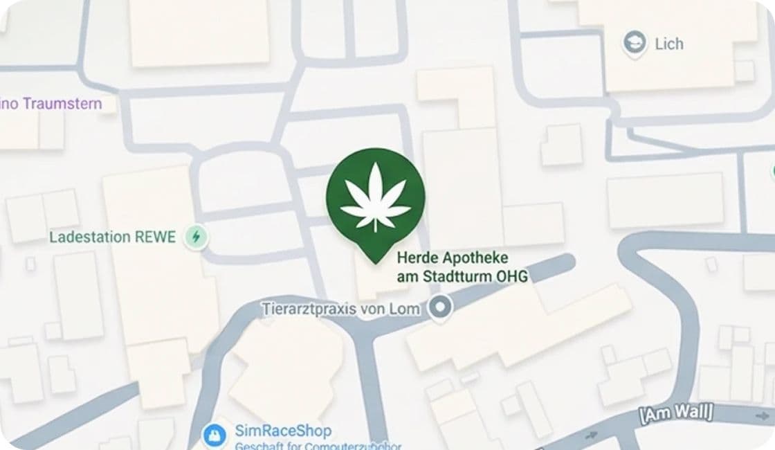 Anfahrtskarte – Herde Apotheke am Stadtturm OHG